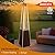 Pyramid outdoor heater, 48000 BTU Propane Patio Heater with Detachable Wheels and Protective Cover, Outdoor Propane Heaters for Patio(Brown)