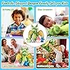 Arrowbash 7 Pcs Dragon Plush Toys Gift Set 15.75" Large Dragon Mom Stuffed Animal with 4 Cute Babies and 2 Eggs in Mommy's Belly for Kids Birthday Christmas Classroom Prizes(Green) #5