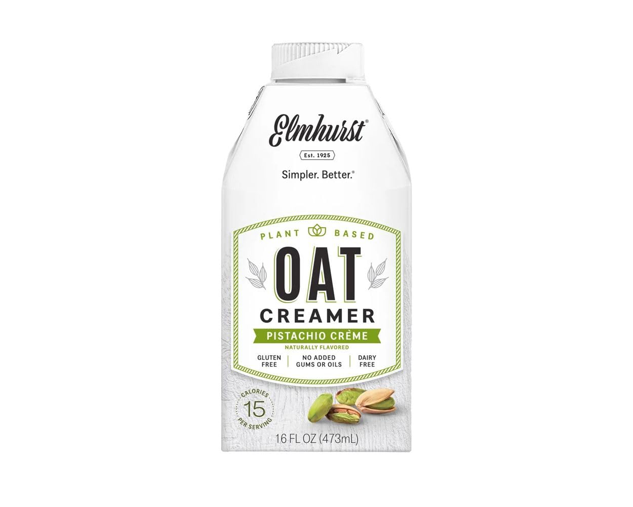 ELMHURST Pistachio Creme Oat Creamer, 16 FZ ELMHURST Pistachio Creme Oat Creamer, 16 FZ