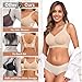 PoseFree Anthropologie Dresses Minimizer Nursing Bras Wireless Push Up Plus Size Yoga Sports Bra for Teacher School Outfit Fashion Clothing (Nude,3XL)