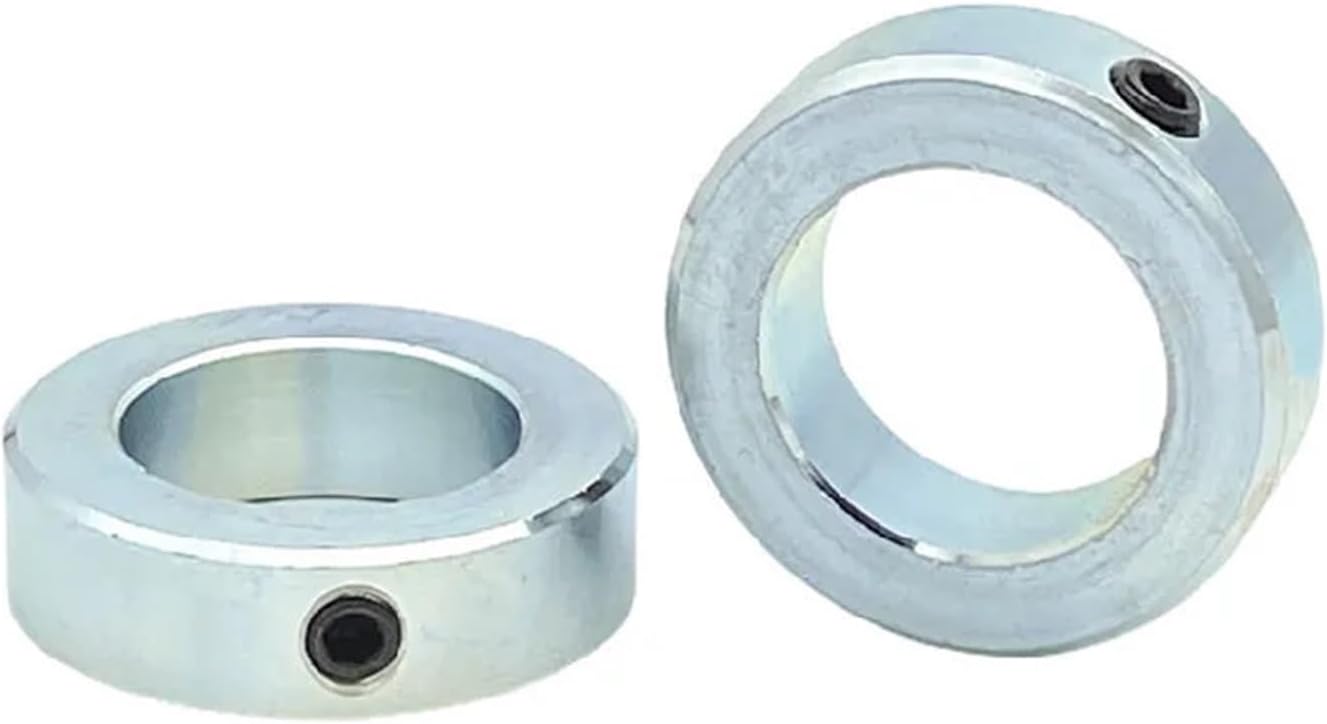 1pcs Carbon Steel Shaft Collars Fixing Ring Screwed Retaining Ring Locating Ring Fastener Throat Clamp Thrust Ring(18-32-14mm M6)