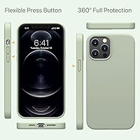 Vista 243 de Miracase Funda diseñada para iPhone 13 Pro Max con protector de pantalla, [forro de microfibra suave antiarañazos], funda protectora de silicona