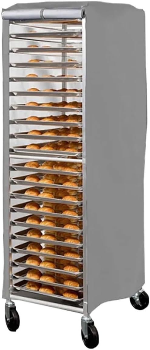 Bread Pan Rack Cover for Commercial Bakery Racks, Durable Protector, Fits Standard Multi-Tier Racks