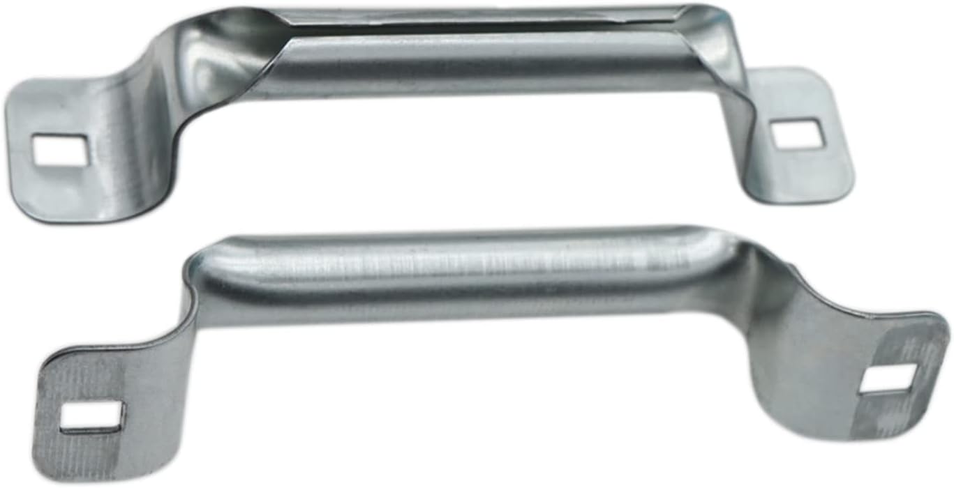 2 Pack Heavy Duty Garage Door Pull Handles for Most Bottom Lift Handle Replacement, Sliding Barn Shed, Silver