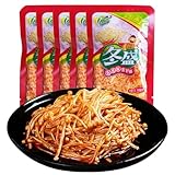 DAMAICHUHAI Chinesischer Enoki-Pilze Snack, 30g (5er Pack), Öl-frittiert, würzig – Authentisches chinesisches Pilz-Snack, knusprig, vegane Nascherei