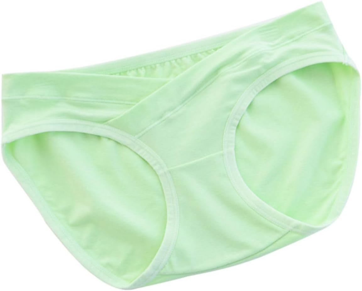 Ciieeo Cotton Low Waist Maternity Underwear Purple Soft Stretchy Maternity Panties for Pregnant Women Breathable Comfort for Growing Bump Low Waist Design for Easy Wear