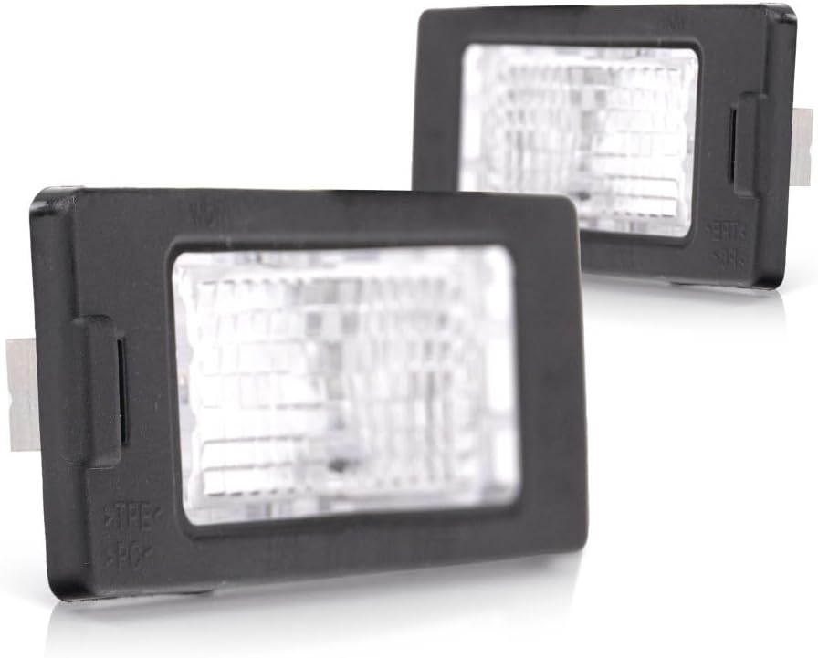 KarParts360 For Volkswagen Tiguan 2014 15 16 17 2018 License Plate Lights Driver and Passenger Side | Pair | CAPA | Bulb Type | With Bulb(s) | Replacement For VW2870113, VW2870113C | 5N0943021B