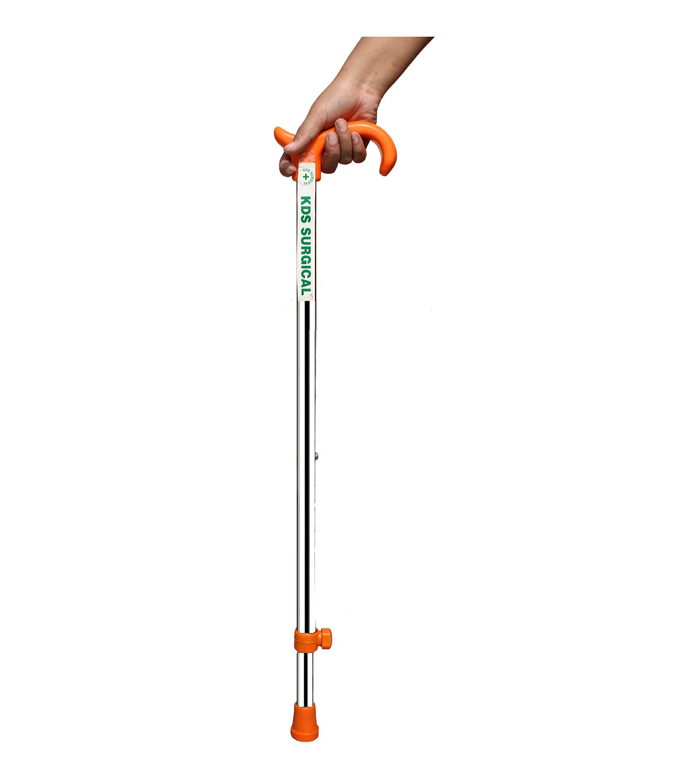 Kds Surgical 1 Leg Orange Steel Height Adjustable Men Women Old Age People Patient Walking Stick - Orange (B09TFS74JM) Amazon Price History, Amazon Price Tracker
