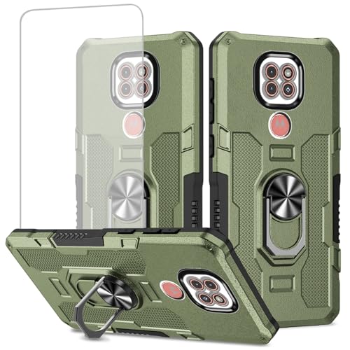Coque Moto G9 Play antichoc avec béquille magnétique et verre trempé XT2083