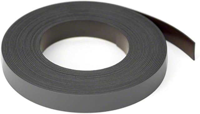 FIRST4MAGNETS Magnetic Gridding Tape, Black, 12.7 mm Wide, 0.76 mm Thick