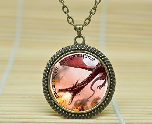 Fashion Jewelry Game Of Thrones. Dracarys. Dragonfire. Daenerys Targaryen. Mother Of Dragons. Jewelry Glass Cabochon Necklace A3009