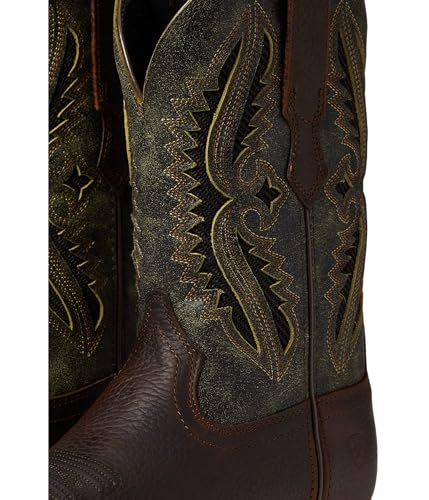 ARIAT ARIAT BMVY9 Mens Rowder VentTEK 360° Western Boot Rowdy Rust/Forest Green 9