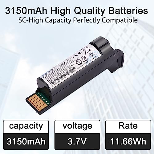 Image of Sicimly for Zebra DS2278 Battery,BT-000317-01 Compatible with DS22 DS2278 DS2208 DS2278-SR CR2278 BT-000317-01 Series Handheld Barcode Scanners,3150mAh Lithium-Ion.