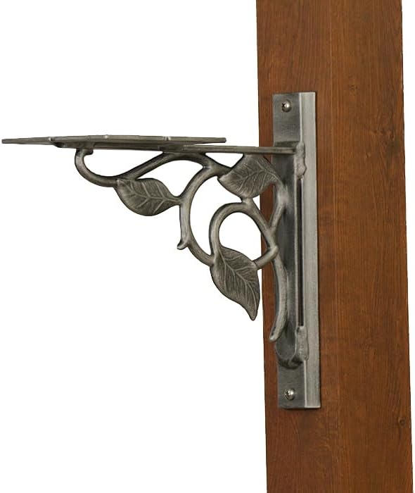Special Lite Floral Mounting Bracket - Swedish Silver Aluminum Mounting Bracket for Mailbox - PRO-FLO-FS-SW