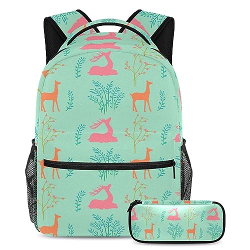 Sac à dos ergonomique et trousse multicolore pour soulager le dos des élèves