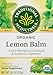 Traditional Medicinals Organic Lemon Balm Herbal Tea, Calming and Supports Digestion, (Pack of 2) - 16 Tea Bags