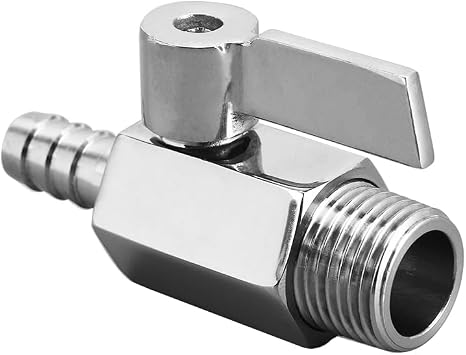 Shut Off Valve 1/2" NPT Male x 5/16" Hose Barb Ball Valve