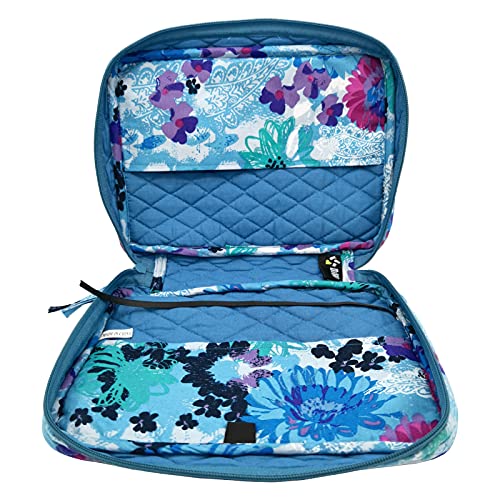 Image of DIWI Quilted Bible Cover Extra Large Sizes 11.25 X 8.25 X 2.75 Inches Good Book Case (XL, C1 Watercolor Blue)