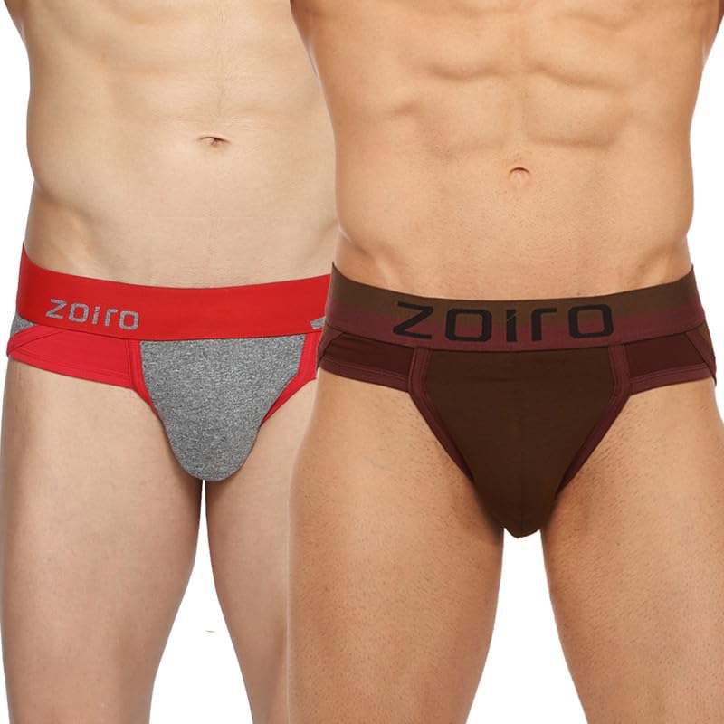 Image of Zoiro Men's Cotton Solid Brief Combo Pack |Colour's May Vary