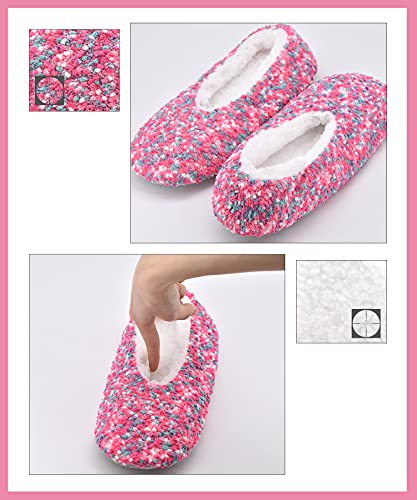 DICUIRD Womens Thick & Warm Slipper Socks with Grippers - House Slippers3
