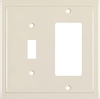 Vista 72 de Henne Bery Placa decorativa de pared con borde moderno, tapa de tomacorriente para cubrir enchufe, aleación de zinc maciza duradera