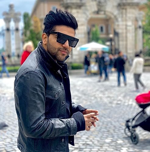 Image of Saros Guru Randhawa Stylish Sunglasses For Men And Women 100% Uv Protected Stylish Glasses | Men & Women Square Sunglasses,Multi