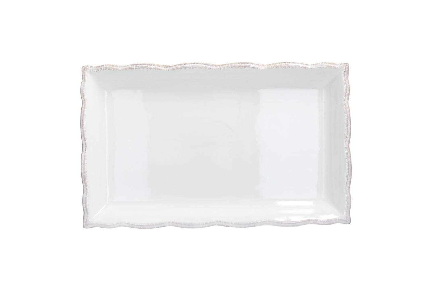 Plat de service rectangulaire Fontebas Romance 39 x 24 cm en céramique