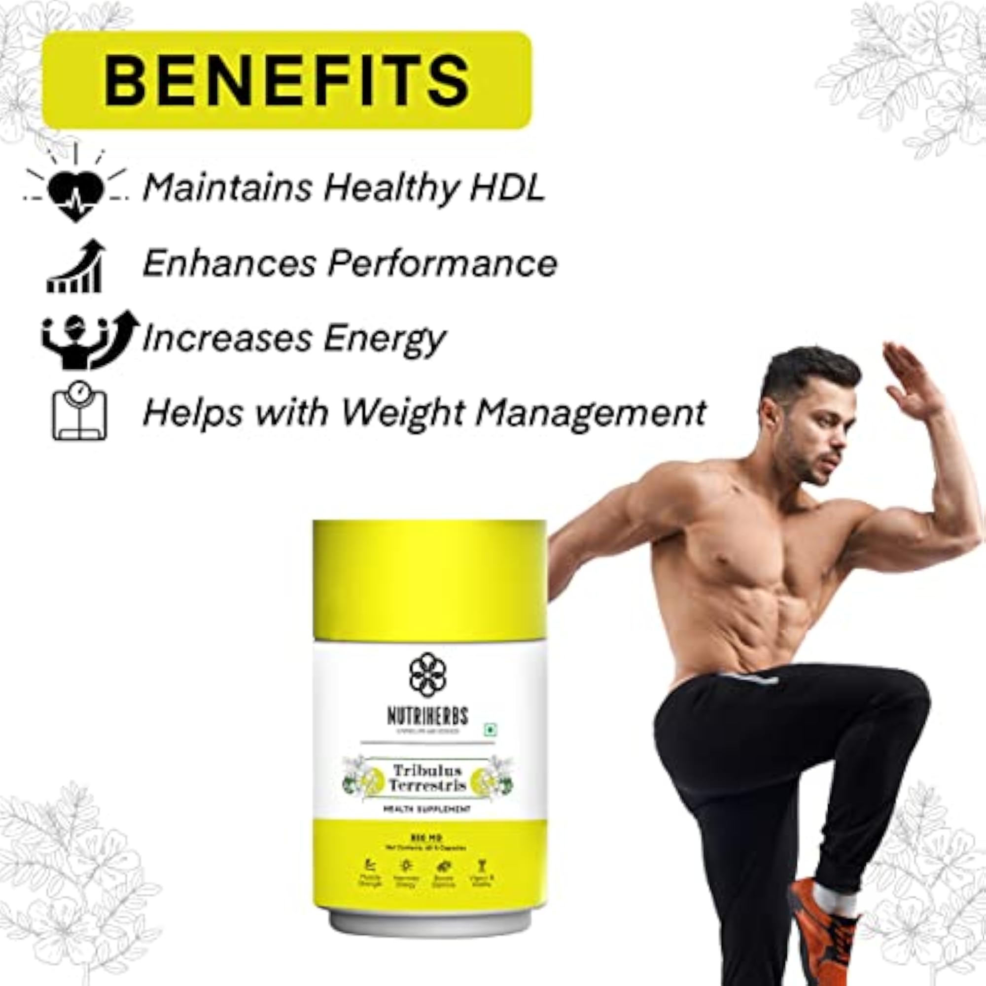 Tribulus Terrestris Capsules, 800mg