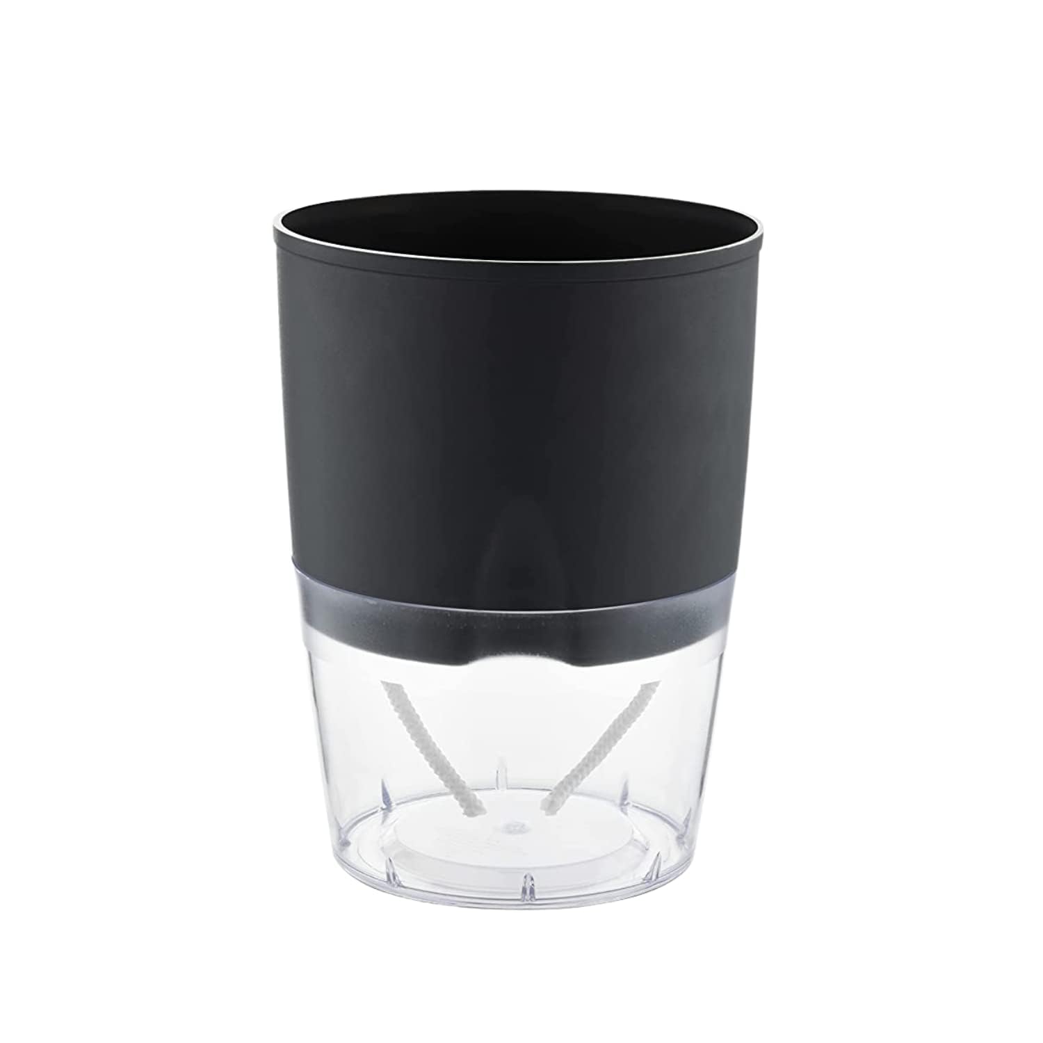 Lobello Self-Watering Plastic Pot | Modern Indoor Planter with Water Reservoir for Home & Office Decor (Grey, 6INCH|15CM)-image-34