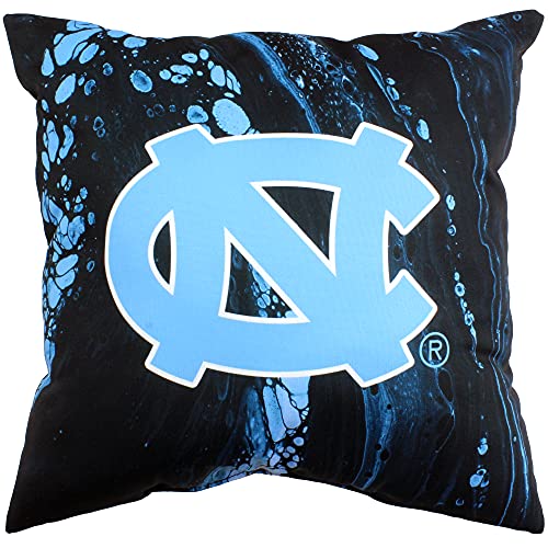 North Carolina Tar Heels 2 Sided Color Swept Decorative Pillow, 16", Made in The USA