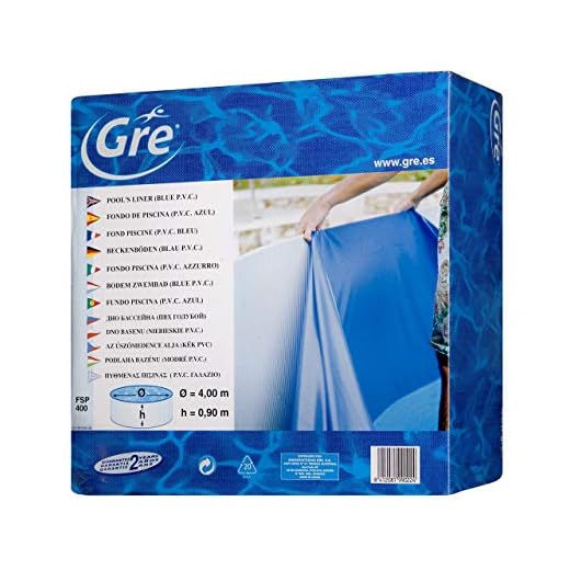 Gre Fprov818 - Liner Para Piscinas Ovaladas, 800 X 470 X 132 Cm (Largo X Ancho X Alto), Color Azul