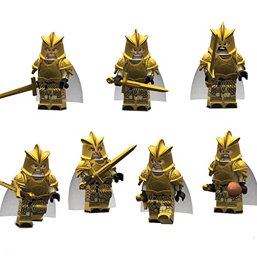 HQSGDMN Mini-Figuren Adventskalender-Sammlung Figur 7-teiliges Set Serie Custom Collectible Minifigur Kompatibel mit der…