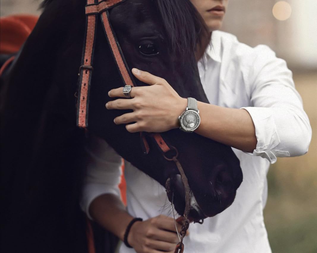 agelocer Reloj mecánico automático para hombre, esfera de módulo de fase lunar de precisión de 29.51 días, cristal de zafiro, reserva de energía de 80 horas, luminoso, relojes de negocios para hombre