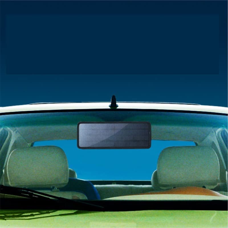 FAXIOAWA Caricabatterie da Pannello Solare, Ricarica Solare Caricabatteria per Auto Solare da 5 W Scheda Centrale Batteria 18 V