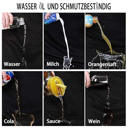 DXDXDXD Lustige Grillschürze für Männer mit 4 Taschen - Personalisierte & praktische Kochschürze für BBQ und Garten Das CHAOS in der kuche wird prasentiert von ICH