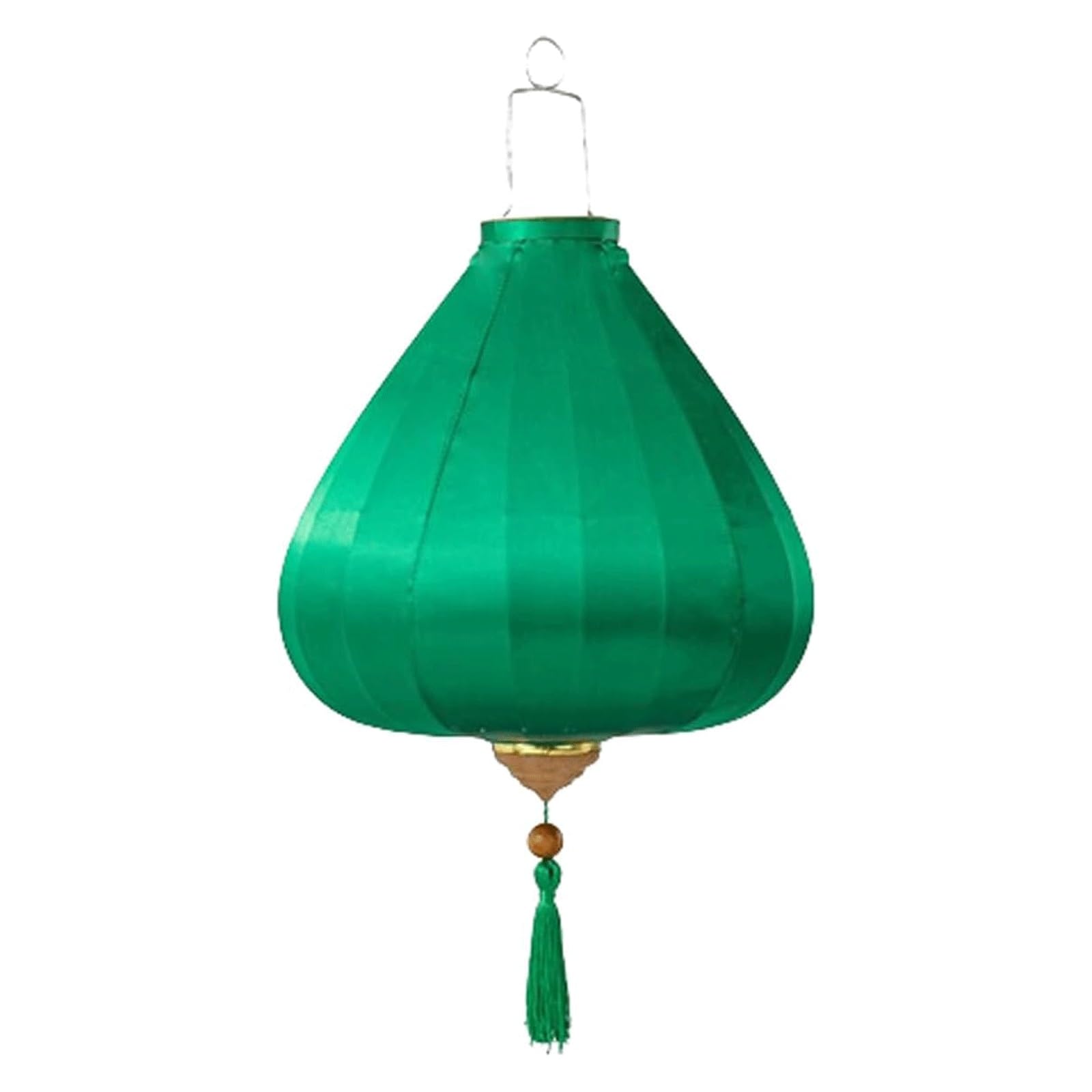 Dekoracje Wiszące czerwone chińskie lampiony, Owalne latarnie jedwabne z frędzlami, wielokolorowe, 12–16 cali(Dark Green,12 Inch)