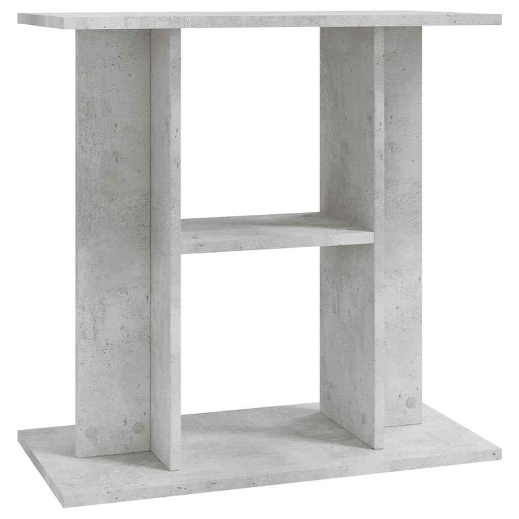 Gecheer Aquarienständer, Holzwerkstoff Aquarium Unterschrank 60x30x60 cm Betongrau für Aquarium und Zierfische