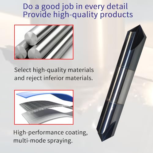 Lzcdelyxiao DOES NOT APPLY 1/2 Inch Chamfer Mill Solid Carbide End Mill,1/2 Inch Cutting Diameter thumb #3