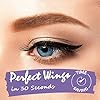 iMethod Eyeliner Stamp - 2 Pens Winged Eyeliner Stamp, for All Eye Shapes, Winged Eyeliner Stamp, Perfect Wing Cat Eye Liner, Waterproof & Smudge-proof, 10 mm