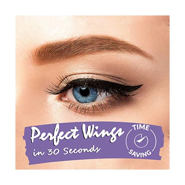 iMethod Eyeliner Stamp - 2 Pens Winged Eyeliner Stamp, for All Eye Shapes, Winged Eyeliner Stamp, Perfect Wing Cat Eye Liner, Waterproof & Smudge-proof, 10 mm