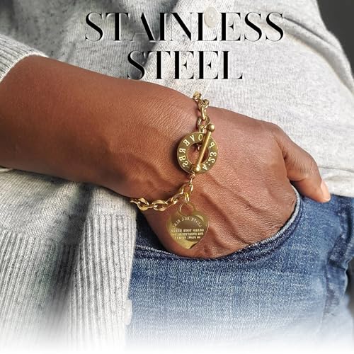 Cross Bracelet for Women – Christian Bible Verse Bracelet, Confirmation Gifts, Religious Catholic Faith Prayer Inspirational Scripture Proverb Engraved Jewelry4