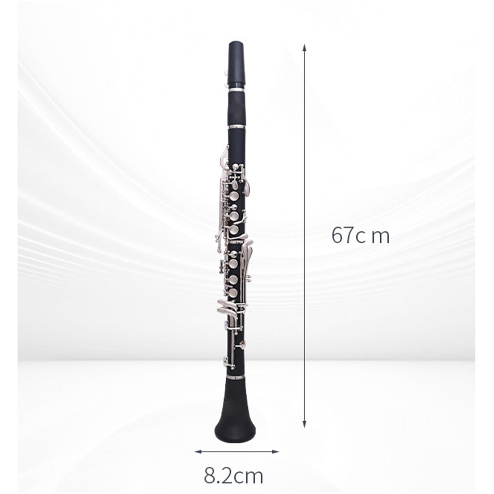 Professionnelle Clarinette Clarinette Bb Tone 17 Touches Trous Fermés Instruments De Musique En Bakélite Pour Débutants Pratique Du Jeu