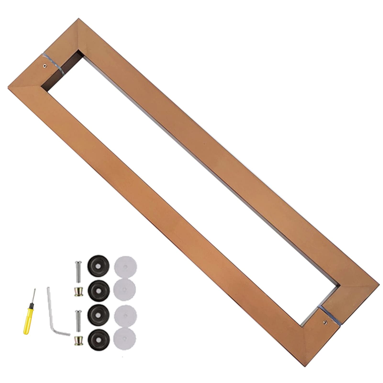 Poignée porte coulissante inox or rose 83.8cm pour réparer vos portes lourdes