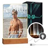 Maverton Cornice a LED in vetro acrilico personalizzabile - Quadro in 3D con foto - Immagine con illuminazione LED - Lampada luminosa con foto - Idea per Lei o Lui - Dimensioni: L/XL - HOT STUFF