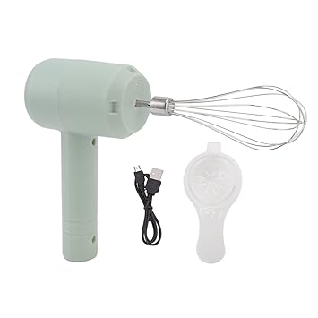 Electric Hand Mixer, USB Rechargeable Electric Kitchen Mixers Powerful Automatic Professional Flat Bottom
