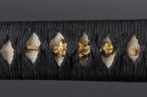 HMS Fully Handmade Empire Wheel Clay Tempered Japanese Samurai Katana & Wakizashi Swords