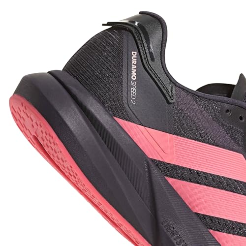 adidas Herren Duramo Speed 2 Running Shoes, Aurora Black/Acid red/Lucid red, 45 1/3 EU – Ansicht 5
