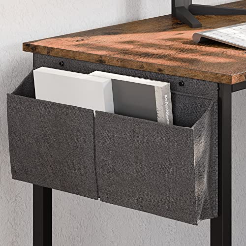 Ironck L Shaped Computer Desk, 66" Corner Desk With Power Outlet, File Drawer, Keyboard Tray, Riser Monitor Shelf And Storage Bag, Study Writing Table Workstation For Home Office, Vintage Brown #TOP7