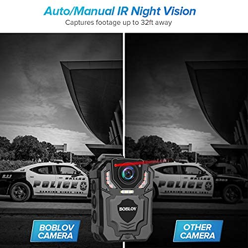 BOBLOV T5 1440P Security Body Camera with Sound, Built-in 128GB Personal Bodycam, Two Batteries with Dock, Police Body Worn Camera for Law Enforcement, Patrol, Night Vision, File Protection - Image 3