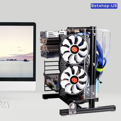 Gabinete para motherboard de aluminio DIY - Compatible con chasis ATX, M-ATX, ITX para PC miniatura 2